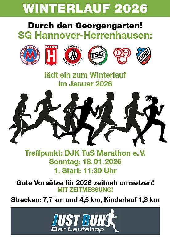 Winterlauf durch den Georgengarten